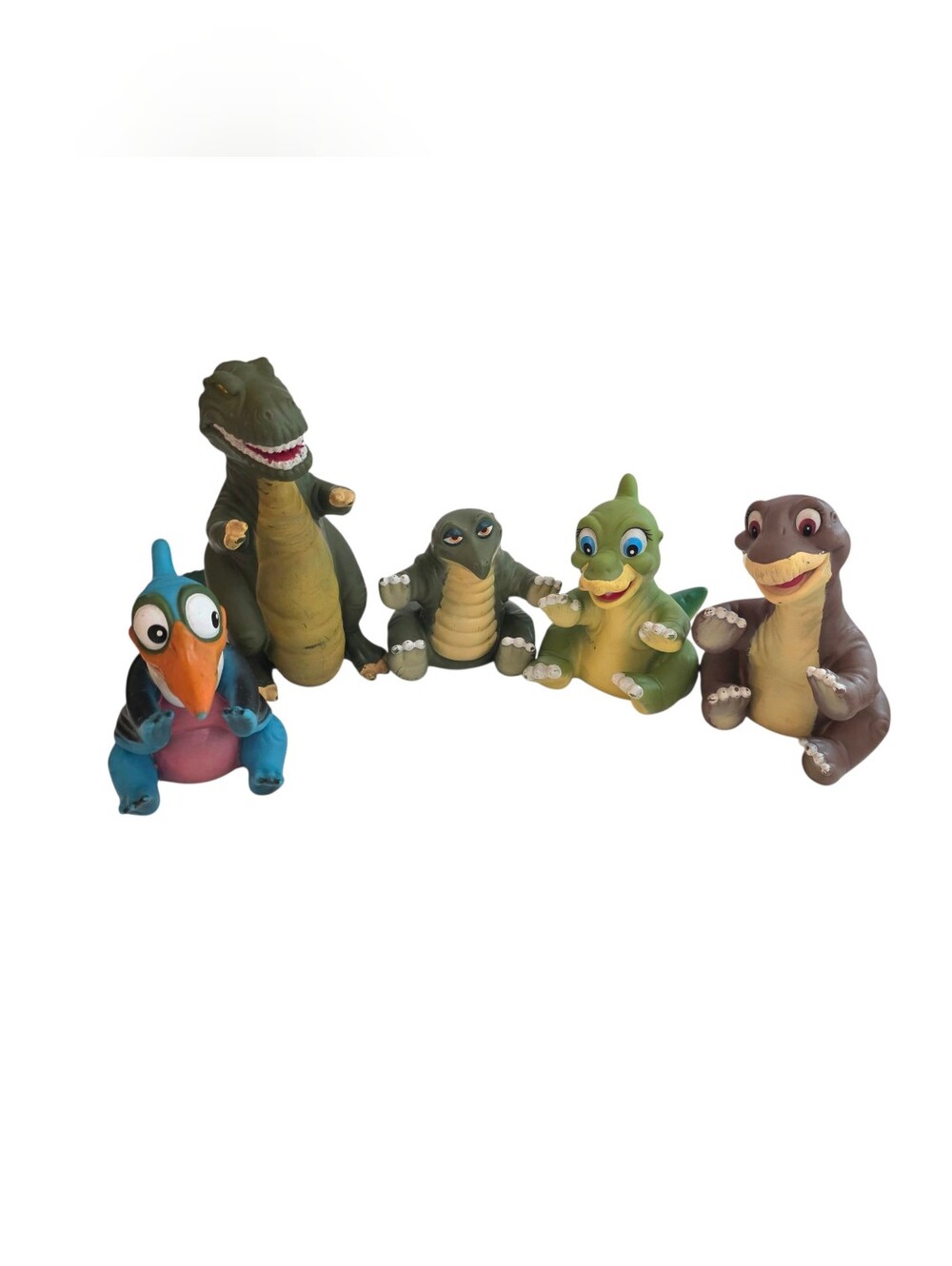 Vintage Land Before Time Pizza Hut Puppets Lot Of 5 Littlefoot Ducky Spike 1988